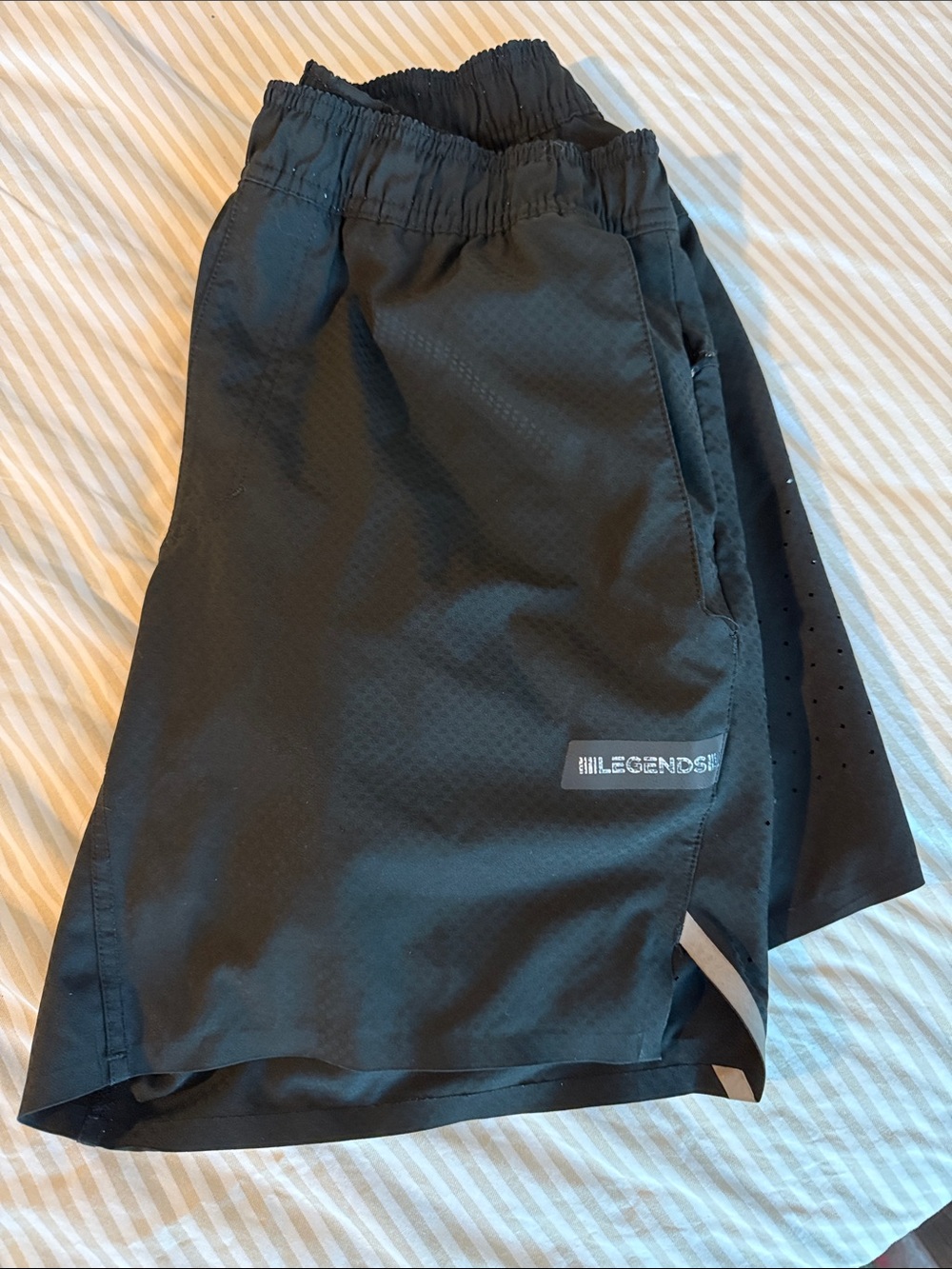 Legends Athletic Men's Black Performance Shorts